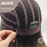 [PRE-ORDER] JBEXTENSION 12 Inches Milan Blonde Pre-Cut Side Part Snowflake Lace Frontlace Glueless Wig ALICE MILAN BLONDE【BENDY EAR TABS】