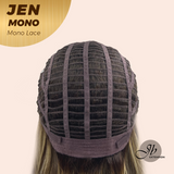 [PRE-ORDER] HOT OF SEASON -JBEXTENSION JEN MONO Monofilament Handmade Wig 6X5 Full Monofilament Hand Tied Top Wig 18 Inches Hazelnut Blonde Highlight Mono Lace Wig With Anti-slip Silicone Strips Glueless Wig JEN MONO