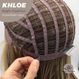 [PRE-ORDER] JBEXTENSION 12 Inches Bob Cut Bright Hazelnut Pre-Cut Snowflake Lace Frontlace Glueless Wig KHLOE BRIGHT HAZELNUT【PERMATEASE】
