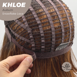 JBEXTENSION 12 Inches Bob Cut Auburn Pre-Cut Snowflake Lace Frontlace Glueless Wig KHLOE AUBURN【PERMATEASE】