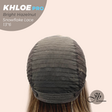 JBEXTENSION 12 Inches Bob Cut Bright Hazelnut Pre-Cut 13X6 Free Part Snowflake Lace Frontlace Glueless Wig KHLOE PRO - BRIGHT HAZELNUT【BENDY EAR TABS】