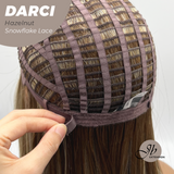 JBEXTENSION 25 Inches Hazelnut Blonde Highlight Pre-Cut Snowflake Lace Frontlace Glueless Wig DARCI HAZELNUT【PERMATEASE】