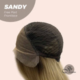 JBEXTENSION 26 Inches Blonde With Dark Root Wave Lace Front Wig.Pre Plucked 6*14 HD Transparent Lace Frontal Wig SANDY