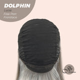 JBEXTENSION 12 Inches Bob Cut Mix Color With Highlight Free Part Pre-Cut Frontlace Wig DOLPHIN LATTé
