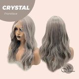 JBEXTENSION 22 Inches Grey Wave Frontlace Women Wig CRYSTAL