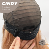 JBEXTENSION 20 Inches Strawberry Blonde Curly Pre-Cut 9X6 U Lace Free Part Frontlace Glueless Wig CINDY