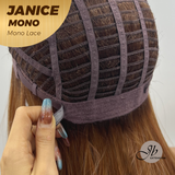 [PRE-ORDER] HOT OF SEASON -  JANICE MONO Full Monofilament Wig 20 Inches Copper Mono Lace Wig With Anti-slip Silicone Strips Glueless Wig JANICE MONO