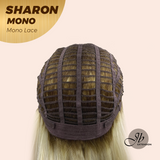 [PRE-ORDER] JBEXTENSION SHARON MONO Full Monofilament Wig 20 Inches Platinum Blonde With Dark Root Wave Mono Lace Wig With Anti-slip Silicone Strips Glueless Wig SHARON MONO