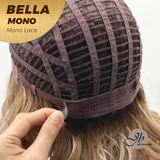 [PRE-ORDER] JBEXTENSION BELLA MONO Monofilament Handmade Wig 6X5 Full Monofilament Hand Tied Top Wig 15 Inches Peach Blonde Mono Lace Wig With Anti-slip Silicone Strips Glueless Wig BELLA MONO【BENDY EAR TABS】