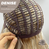 JBEXTENSION 24 Inches Blonde Wave Pre-Cut Snowflake Lace Frontlace Glueless Wig DENISE BLONDE【PERMATEASE】