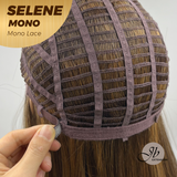 HOT OF SEASON -  SELENE MONO Monofilament Handmade Wig 6X5 Full Monofilament Hand Tied Top Wig 25 Inches Caramel Mono Lace Wig With Anti-slip Silicone Strips Glueless Wig SELENE MONO