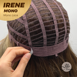 JBEXTENSION IRENE MONO Monofilament Handmade Wig 6X5 Full Monofilament Hand Tied Top Wig 19 Inches Hazelnut Curly Mono Lace Wig With Anti-slip Silicone Strips Glueless Wig IRENE MONO【BENDY EAR TABS】