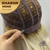 [PRE-ORDER] JBEXTENSION SHARON MONO Full Monofilament Wig 20 Inches Platinum Blonde With Dark Root Wave Mono Lace Wig With Anti-slip Silicone Strips Glueless Wig SHARON MONO