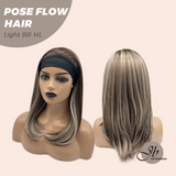 JBEXTENSION 18 Inches Light Brown Highlight Headband Wig POSE FLOW HAIR - LIGHT BROWN HIGHLIGHT