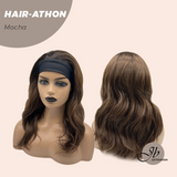 JBEXTENSION 18 Inches Curly Mocha Headband Wig HAIR-ATHON - MOCHA