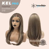 [PRE-ORDER] JBEXTENSION 22 Inches Hazelnut Blonde Highlight Pre-Cut 13X6 Free Part Snowflake Lace Frontlace Glueless Wig KEL PRO - HAZELNUT【BENDY EAR TABS】