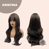 [PRE-ORDER] JBEXTENSION 25 Inches Soft Black Curly Wig With Full Bangs KRISTINA