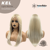 [PRE-ORDER] JBEXTENSION 22 Inches Light Blonde Pre-Cut Snowflake Lace Frontlace Glueless Wig KEL LIGHT BLONDE