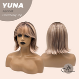 [PRE-ORDER] JBEXTENSION 12 Inches Scalpiana Apricot 3.5X4 Hard Silky Top Natural Scalp Effect Women Wig With Bangs YUNA APRICOT