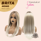 [PRE-ORDER] JBEXTENSION BRITA MONO Monofilament Handmade Wig 6X5 Full Monofilament Hand Tied Top Wig 22 Inches Light Blonde Mono Lace Wig with Anti-slip Silicone Strips Glueless Wig BRITA MONO【BENDY EAR TABS】