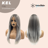 [PRE-ORDER] JBEXTENSION 22 Inches Grey Pre-Cut Snowflake Lace Frontlace Glueless Wig KEL GREY