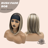 JBEXTENSION 12 Inches Short Hair Milan Blonde Headband Wig RUSH FADE BOB - MILAN BLONDE