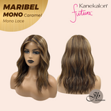 [PRE-ORDER] JBEXTENSION MARIBEL MONO Full Monofilament Wig 16 Inches Caramel Wave Mono Lace Wig With Anti-slip Silicone Strips Glueless Wig MARIBEL MONO CARAMEL