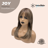 JBEXTENSION Peluca marrón recta de 22 pulgadas con flequillo ELENA B BROWN