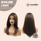 [PRE-ORDER] HOT OF SEASON - 18 Inches Brown Pre-Cut Snowflake Lace Frontlace Glueless Wig KHLOE LONG BROWN【PERMATEASE】