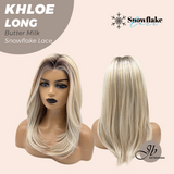 [PRE-ORDER] JBEXTENSION 18 Inches Butter Milk Pre-Cut Snowflake Lace Frontlace Glueless Wig KHLOE LONG BUTTER MILK【PERMATEASE】【BENDY EAR TABS】