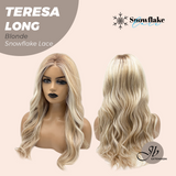 JBEXTENSION 22 Inches Long Blonde Pre-Cut Snowflake Lace Frontlace Glueless Wig TERESA LONG BLONDE【PERMATEASE】【BENDY EAR TABS】