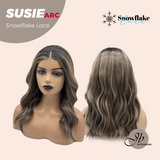 JBEXTENSION 16 Inches Dark Hazelnut Pre-Cut Arc Snowflake Lace Frontlace Glueless Wig SUSIE SNOWFLAKE【BENDY EAR TABS】