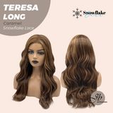 [PRE-ORDER] JBEXTENSION 22 Inches Long Caramel Pre-Cut Snowflake Lace Frontlace Glueless Wig TERESA LONG CARAMEL【PERMATEASE】【BENDY EAR TABS】