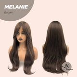 JBEXTENSION 26 Inches Cold Brown Curly Wig MELANIE BROWN