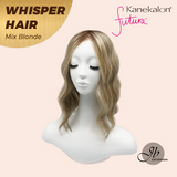 JBEXTENSION 14inch|18inch Clip-In Snowflake Lace Wave Straight Hair Topper Monofilament– Crown & Hairline Coverage WHISPERHAIR