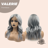 JBEXTENSION 18 Inches Curly Grey Pre-Cut Frontlace Glueless Wig VALERIE