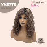 JBEXTENSION 14 Inches Extra Curly Pine Cones Wig Women Fashion Full Machine Wig YVETTE PINE CONES【PLUS PERMATEASE】【BENDY EAR TABS】