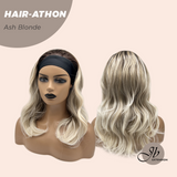 JBEXTENSION 18 Inches Curly Ash Blonde Headband Wig HAIR-ATHON - ASH BLONDE