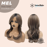 JBEXTENSION 20 Inches Pine Cones Curly Pre-Cut Snowflake Lace Frontlace Glueless Wig MEL PINE CONES【PERMATEASE】【BENDY EAR TABS】- M/L