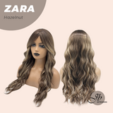 JBEXTENSION 25 Inches Long Wave Hazelnut Wig with Bangs ZARA HAZELNUT
