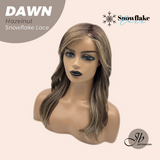 JBEXTENSION 19 Inches Curly Hazelnut Pre-Cut Side Part Snowflake Lace Frontlace Glueless Wig DAWN SNOWFLAKE - HAZELNUT【BENDY EAR TABS】
