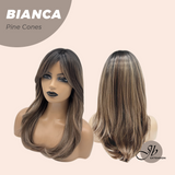 JBEXTENSION Peluca marrón natural con corte Bob de 10 pulgadas y flequillo JOAN