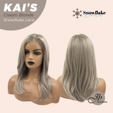 [PRE-ORDER] JBEXTENSION 18 Inches Cream Blonde Pre-Cut Snowflake Lace Frontlace Glueless Wig KAI'S CREAM BLONDE【PERMATEASE】