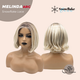 JBEXTENSION 10 Inches Mix Blonde Curly Pre-Cut Arc Snowflake Lace Frontlace Glueless Wig  MELINDA SNOWFLAKE【BENDY EAR TABS】