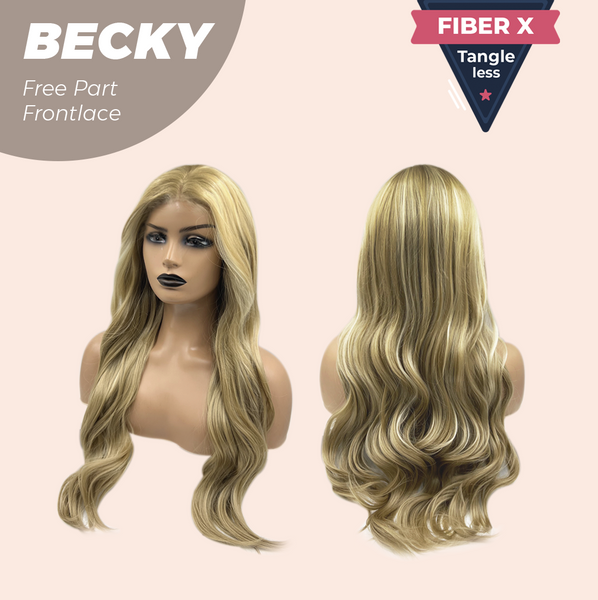 JBEXTENSION 28 Inches Blonde Curly Fiber X, Tangle Less Pre-Cut