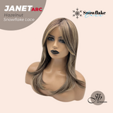 JBEXTENSION 19 Inches Hazelnut Pre-Cut Arc Snowflake Lace Frontlace Glueless Wig JANET HAZELNUT【BENDY EAR TABS】