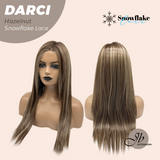 JBEXTENSION 25 Inches Hazelnut Blonde Highlight Pre-Cut Snowflake Lace Frontlace Glueless Wig DARCI HAZELNUT【PERMATEASE】