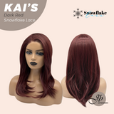 JBEXTENSION 18 Inches Dark Red Pre-Cut Snowflake Lace Frontlace Glueless Wig KAI'S DARK RED【PERMATEASE】