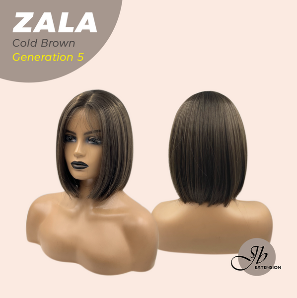JBEXTENSION GENERATION FIVE 12 Inches Bob Cut Cold Brown Wig ZALA
