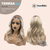 [PRE-ORDER] JBEXTENSION 18 Inches Blonde Pre-Cut 13X6 Free Part Snowflake Lace Frontlace Glueless Wig TERESA PRO - BLONDE【BENDY EAR TABS】